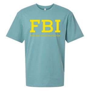 Fbi Federal Boob Inspector Funny Saying Sueded Cloud Jersey T-Shirt