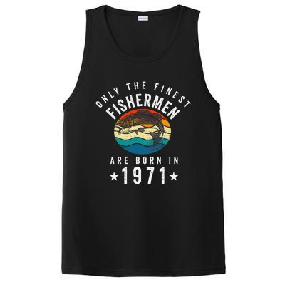 Fishing Fishermen Born In 1971 50th Birthday PosiCharge Competitor Tank