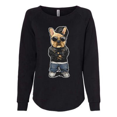 frenchie french bulldog frenchie mom dog pug bull Womens California Wash Sweatshirt