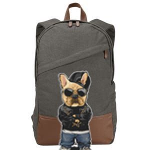 frenchie french bulldog frenchie mom dog pug bull Cotton Canvas Backpack