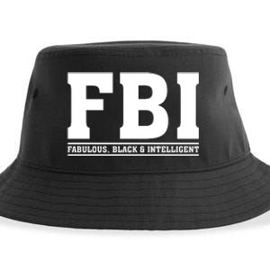 FBI Fabulous Black And Intelligent Sustainable Bucket Hat