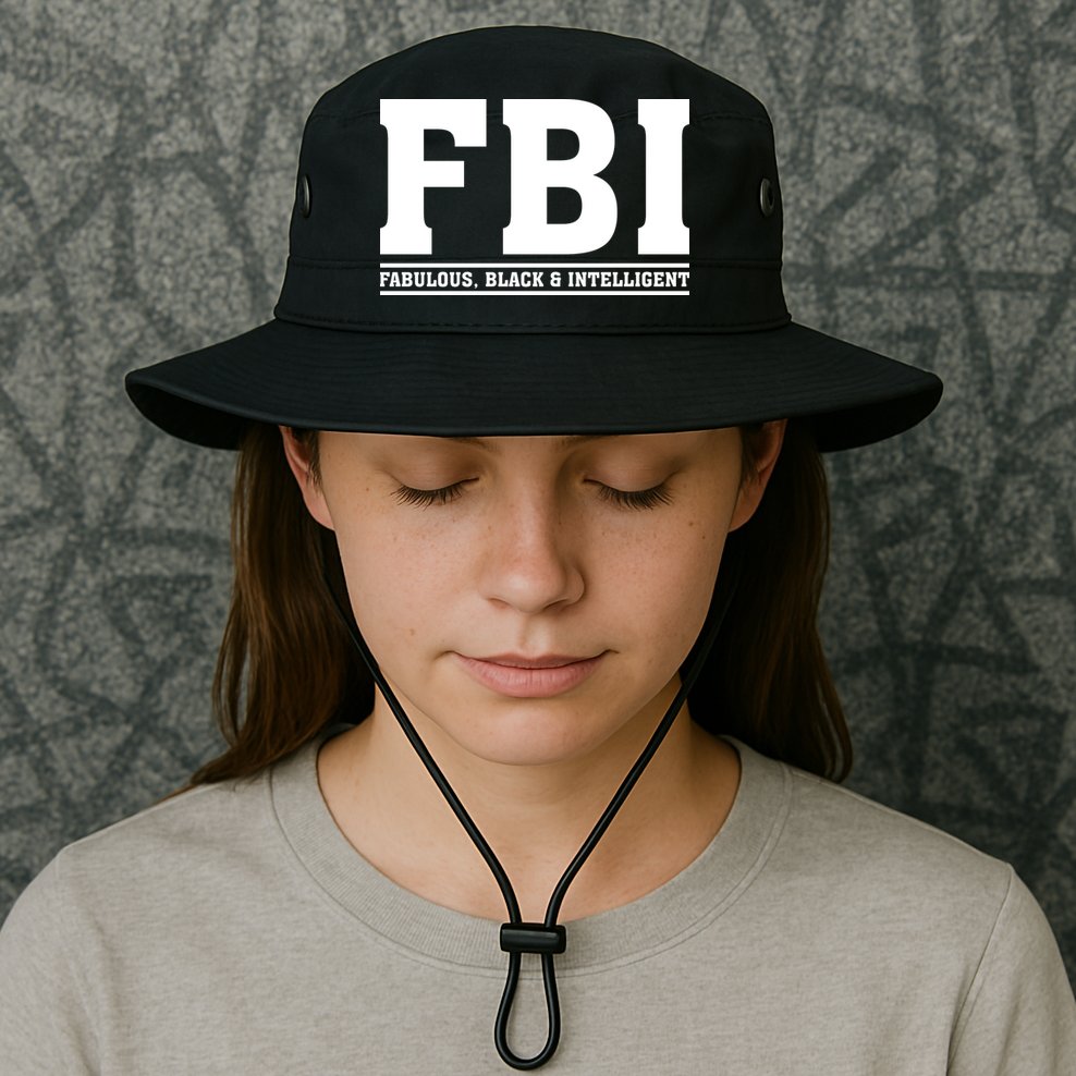 FBI Fabulous Black And Intelligent Bucket Hat