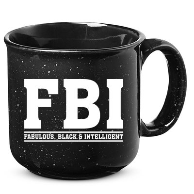 FBI Fabulous Black And Intelligent 15oz Campfire Ceramic Mug