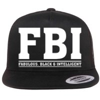 FBI Fabulous Black And Intelligent Flat Bill Trucker Hat