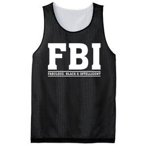 FBI Fabulous Black And Intelligent Mesh Reversible Basketball Jersey Tank