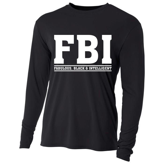 FBI Fabulous Black And Intelligent Cooling Performance Long Sleeve Crew