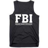 FBI Fabulous Black And Intelligent Tank Top