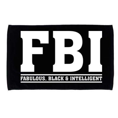 FBI Fabulous Black And Intelligent Microfiber Hand Towel