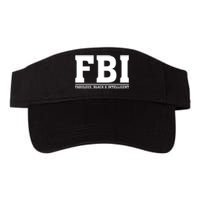 FBI Fabulous Black And Intelligent Valucap Bio-Washed Visor