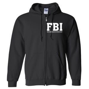 FBI Fabulous Black And Intelligent Full Zip Hoodie