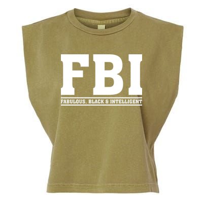 FBI Fabulous Black And Intelligent Garment-Dyed Women's Muscle Tee