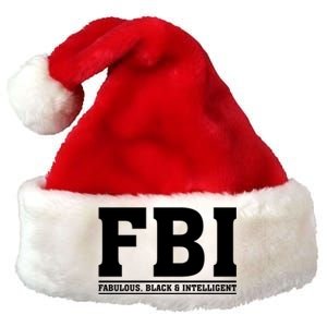 FBI Fabulous Black And Intelligent Premium Christmas Santa Hat