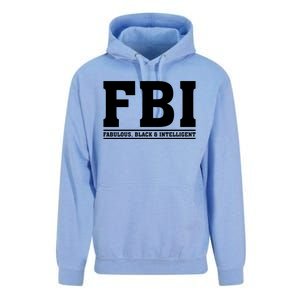 FBI Fabulous Black And Intelligent Unisex Surf Hoodie