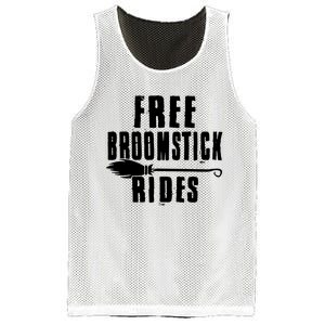 Funny Free Broomstick Rides Halloween Witch Wizard Mesh Reversible Basketball Jersey Tank