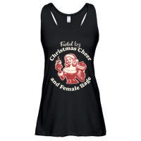 Funny Fueled By Christmas Cheer And Female Rage Patriarchy Ladies Essential Flowy Tank