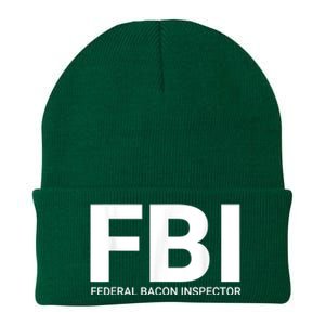 FBI Federal Bacon Inspector Funny Bacon Knit Cap Winter Beanie