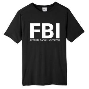 FBI Federal Bacon Inspector Funny Bacon Tall Fusion ChromaSoft Performance T-Shirt