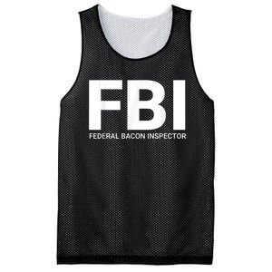 FBI Federal Bacon Inspector Funny Bacon Mesh Reversible Basketball Jersey Tank