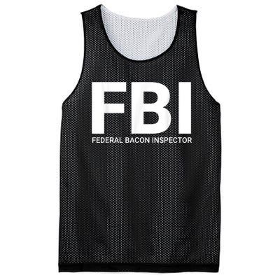 FBI Federal Bacon Inspector Funny Bacon Mesh Reversible Basketball Jersey Tank