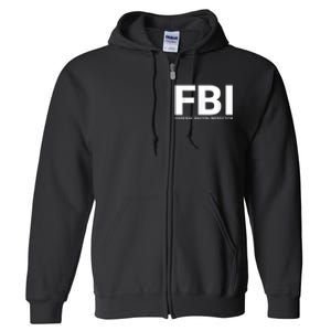 FBI Federal Bacon Inspector Funny Bacon Full Zip Hoodie