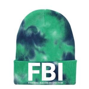 FBI Federal Bacon Inspector Funny Bacon Tie Dye 12in Knit Beanie