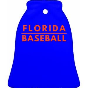 Florida Fl Baseball Fans Gator State Pride Great Gift Ceramic Bell Ornament