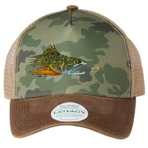 Fly Fishing Brook Trout Dry Fly Tying Fisherman Legacy Tie Dye Trucker Hat