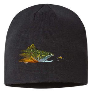 Fly Fishing Brook Trout Dry Fly Tying Fisherman Sustainable Beanie