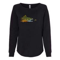 Fly Fishing Brook Trout Dry Fly Tying Fisherman Womens California Wash Sweatshirt