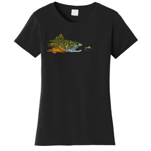 Fly Fishing Brook Trout Dry Fly Tying Fisherman Women's T-Shirt