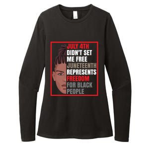 Freedom For Black People African American Juneteenth Gift Womens CVC Long Sleeve Shirt