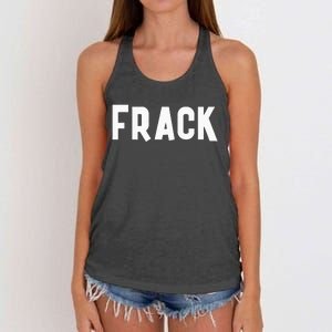 Frack Funny Best Friend Buddy Partner In Crime Matching Women's Knotted Racerback Tank