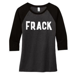 Frack Funny Best Friend Buddy Partner In Crime Matching Women's Tri-Blend 3/4-Sleeve Raglan Shirt