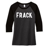 Frack Funny Best Friend Buddy Partner In Crime Matching Women's Tri-Blend 3/4-Sleeve Raglan Shirt