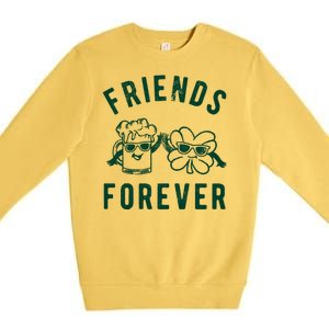 FRIENDS FOREVER BEER AND CLOVER Premium Crewneck Sweatshirt