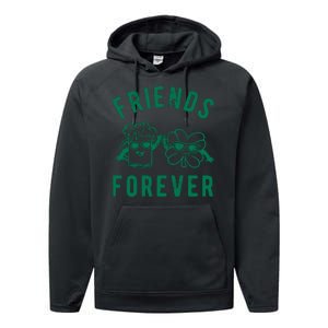 FRIENDS FOREVER BEER AND CLOVER Performance Fleece Hoodie