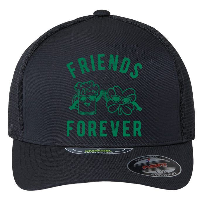 FRIENDS FOREVER BEER AND CLOVER Flexfit Unipanel Trucker Cap