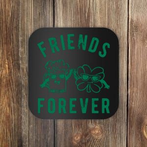 FRIENDS FOREVER BEER AND CLOVER Coaster