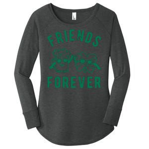 FRIENDS FOREVER BEER AND CLOVER Women's Perfect Tri Tunic Long Sleeve Shirt