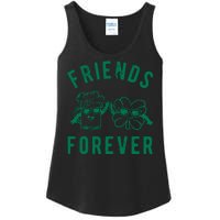 FRIENDS FOREVER BEER AND CLOVER Ladies Essential Tank