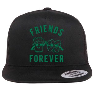 FRIENDS FOREVER BEER AND CLOVER Flat Bill Trucker Hat