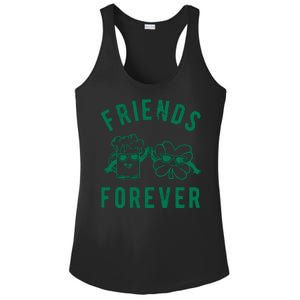 FRIENDS FOREVER BEER AND CLOVER Ladies PosiCharge Competitor Racerback Tank