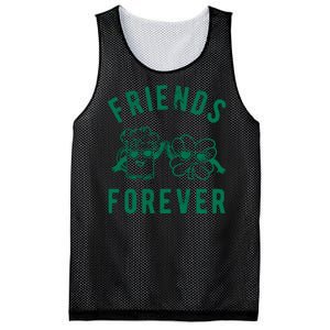 FRIENDS FOREVER BEER AND CLOVER Mesh Reversible Basketball Jersey Tank