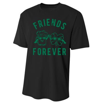 FRIENDS FOREVER BEER AND CLOVER Performance Sprint T-Shirt