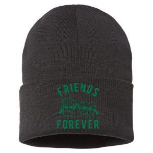 FRIENDS FOREVER BEER AND CLOVER Sustainable Knit Beanie