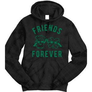 FRIENDS FOREVER BEER AND CLOVER Tie Dye Hoodie