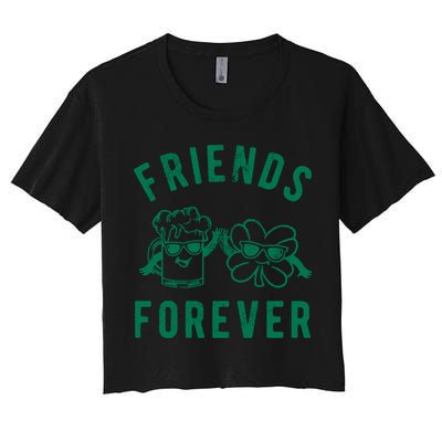 FRIENDS FOREVER BEER AND CLOVER Crop Top
