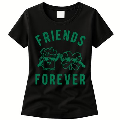 FRIENDS FOREVER BEER AND CLOVER Womens T-Shirt