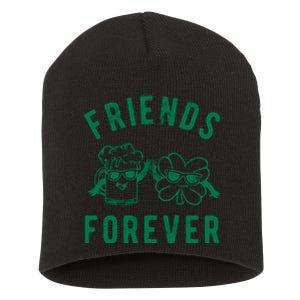 FRIENDS FOREVER BEER AND CLOVER Short Acrylic Beanie