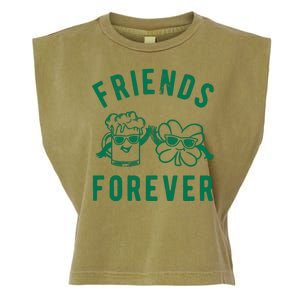 FRIENDS FOREVER BEER AND CLOVER Garment-Dyed Women's Muscle Tee